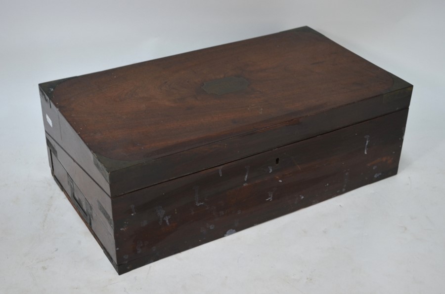 Early 19th century rosewood writing slope - Image 4 of 6