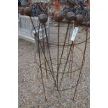 Five ball top garden planter ground spikes (5)