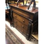 19th century mahogany commode chest