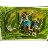 Schaare - 'Tennis', limited edition serigraph numbered 111/325, pencil signed to margin and c/w
