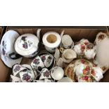 Royal Albert Country Rose part service to/w Royal Albert Masquerade part service