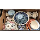 Assorted decorative table wares including Royal Doulton 'the Kirkwood' china, Chinese blue and white