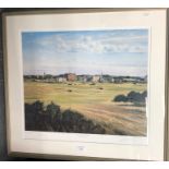 Graham W Baxter - The Old Course at St Andrews, ltd ed print numbered 777/850, pencil signed to