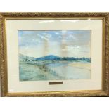 W Proudfoot - Near Forgandenny, Perth, watercolour, signed and dated 1885