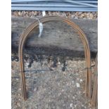 A bundle of ten hooped steel garden plant frames (10)