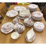 A quantity of Johnson Bros Rose Chintz dinner ware