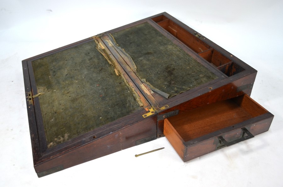 Early 19th century rosewood writing slope - Image 3 of 6