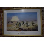 A limited edition David Rowland print 55/350 Zero Alpha - Airstrip Secure signed by Commandant