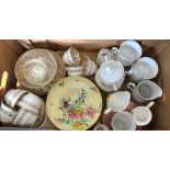 A pair of Royal Worcester floral painted footed bowls with puce backstamps to/w a Victorian gilded