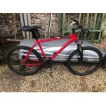 A Carrera Vulcan XC Disc Spec hardtail mountain bike, red frame [p19082275]