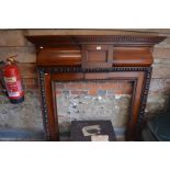 A George I style mahogany fire surround