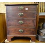 19th century mahogany commode chest