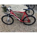 A Fuji Nevada 2.0 hardtail mountain bike, red frame [p19040062]