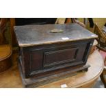 A Victorian wooden cased sewing machine