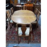 A vintage Anglo-Indian padouk wood dining set