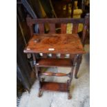 A Victorian mahogany vanity stand