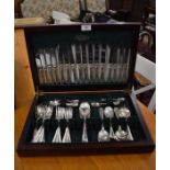 A canteen of Elkington plate cutlery