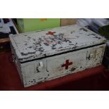 A WWI German steel field hospital instrument chest