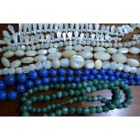Collection of various beads necklaces