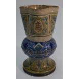 A Doulton Lambeth alter vase decorated by John Broad