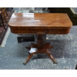 A Regency mahogany tea table