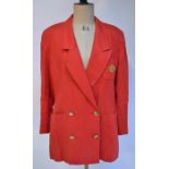 A 1980s Christian Dior blazer style jacket & an Emporio Armani jacket