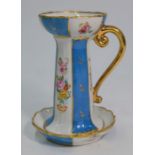 A 19th century Sevres porcelain chamberstick