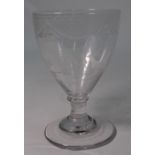A 19th century Regency wine glass