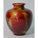 A Royal Doulton Sung Flambe Ware vase by Harry Nixon