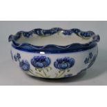 A William Moorcroft for James Macintyre Florian Ware bowl with wavy rim