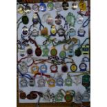 Horse-racing - A collection of enamelled base metal members badges