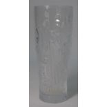 A contemporary Lalique glass 'Elves' vase