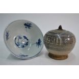 An 18th Chinese provincial blue and white bowl