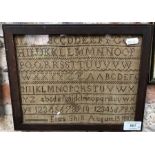 Two small Georgian alphabet samplers