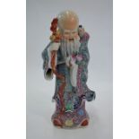 A Chinese Republic period famille rose figure of Shou Lao Fu