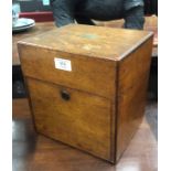 A Chapmans Patent oak decanter box
