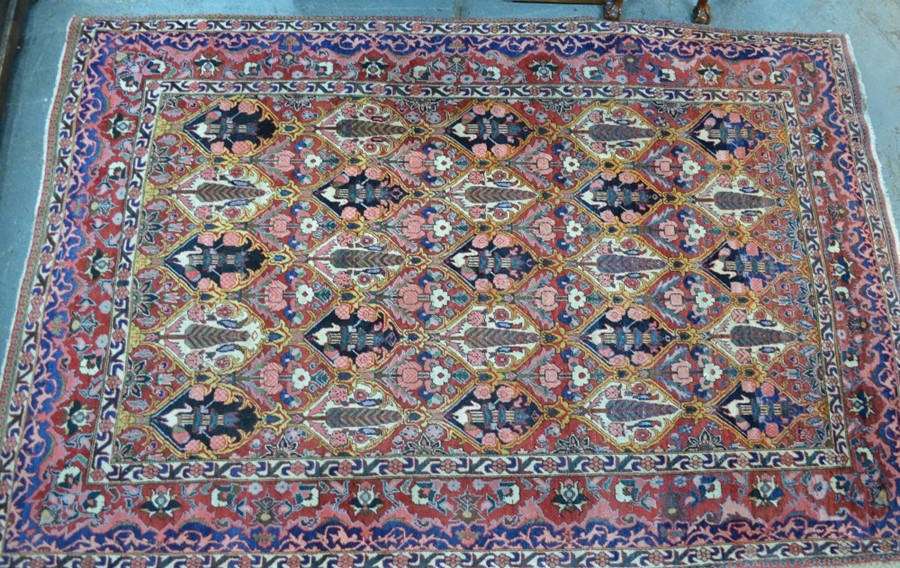 An old Persian Baktiari 'garden' carpet