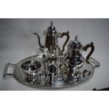 Asprey & Co. Ltd. silver three-piece tea service