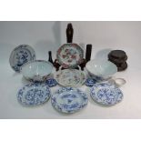 A small collection of 18th and 19th century Chinese export ceramics