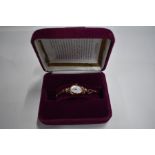 A Franklin Mint 14k Welsh Gold Watch lady's wristwatch