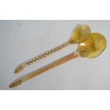 Two Ottoman sweet spoons