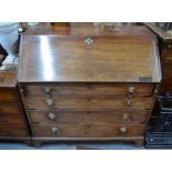 A Victorian mahogany bureau