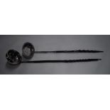 A George IV Scottish silver toddy ladle