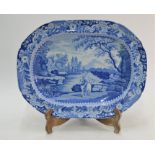 A large 19th century Brameld meat/turkey plate