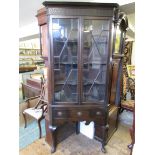 Chippendale-style corner cupboard