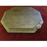 Thompson Mouseman octagonal bread board