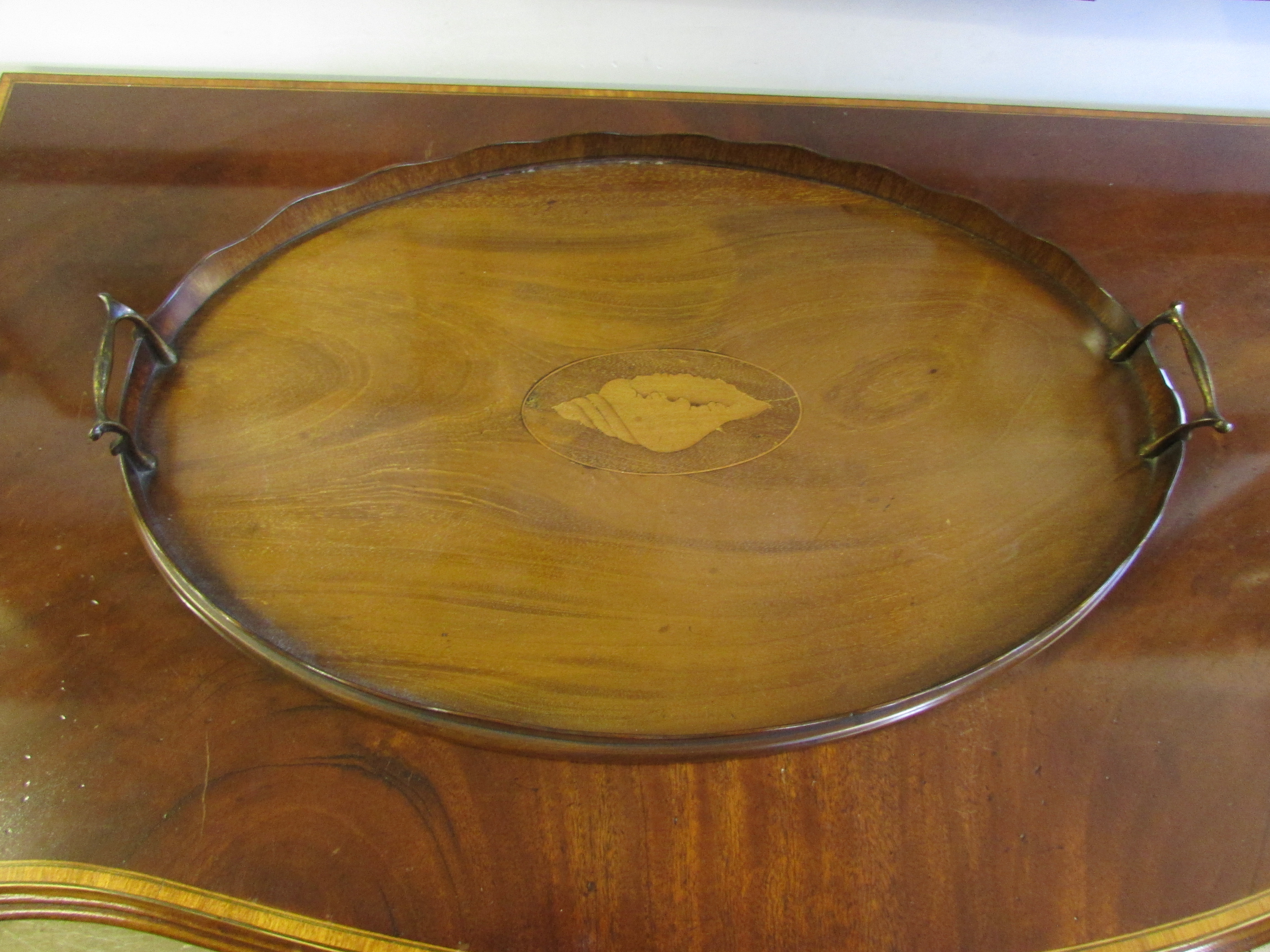 Edwardian inlaid tray