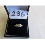 1930's Art Deco style 18ct gold diamond engagement ring