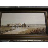 Harley Crossley "Mudford Quay" oil painting