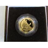 Britannia ¼oz proof gold coin No. 0258.